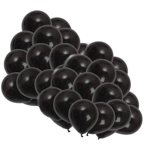 Balony dekoracja urodziny wesele ślub czarny 50x